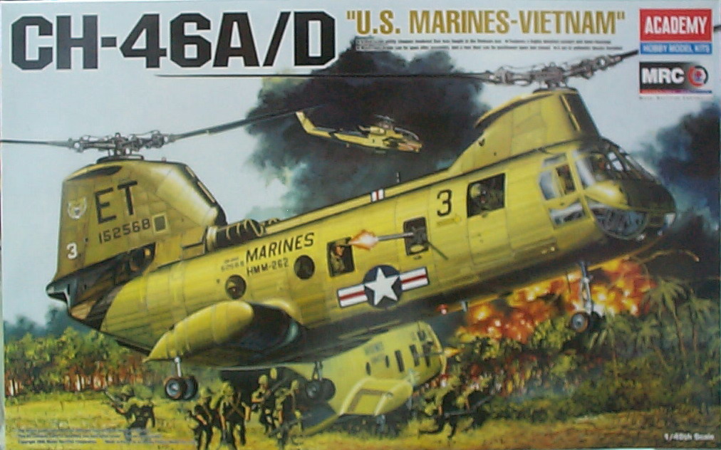 1/48 愛德美 U.S. CH-46A/D 直升機