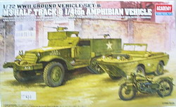 1/72  WII GROUND VEHICLE SET-6 軍用車