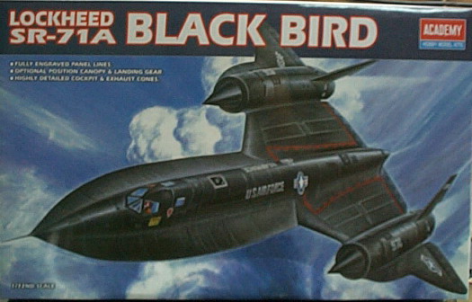 1/72 SR-71A BLACK BIRD 黑鳥偵察機1627