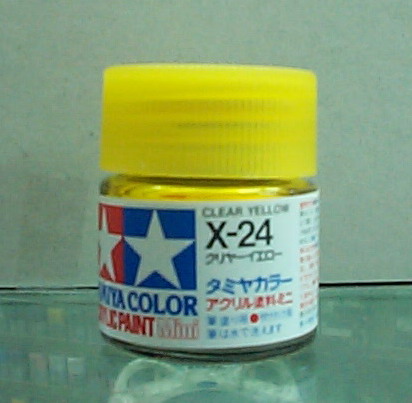 TAMIYA油性漆 X-24 透明黃(亮光)