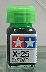 TAMIYA油性漆 X-25 透明綠(亮光)
