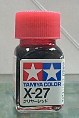 TAMIYA油性漆 X-27 透明紅(亮光)