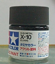 田宮水性漆 X-10 鐵黑色(亮光)