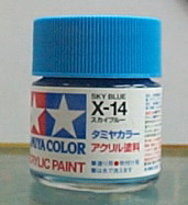田宮水性漆 X-14 天空藍色(亮光)