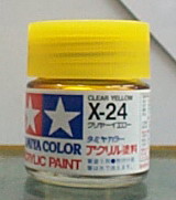 田宮水性漆 X-24 透明黃色(亮光)