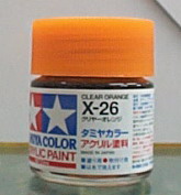 田宮水性漆 X-26 透明橘色(亮光)