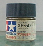 田宮水性漆 XF-50 原野藍色(消光)