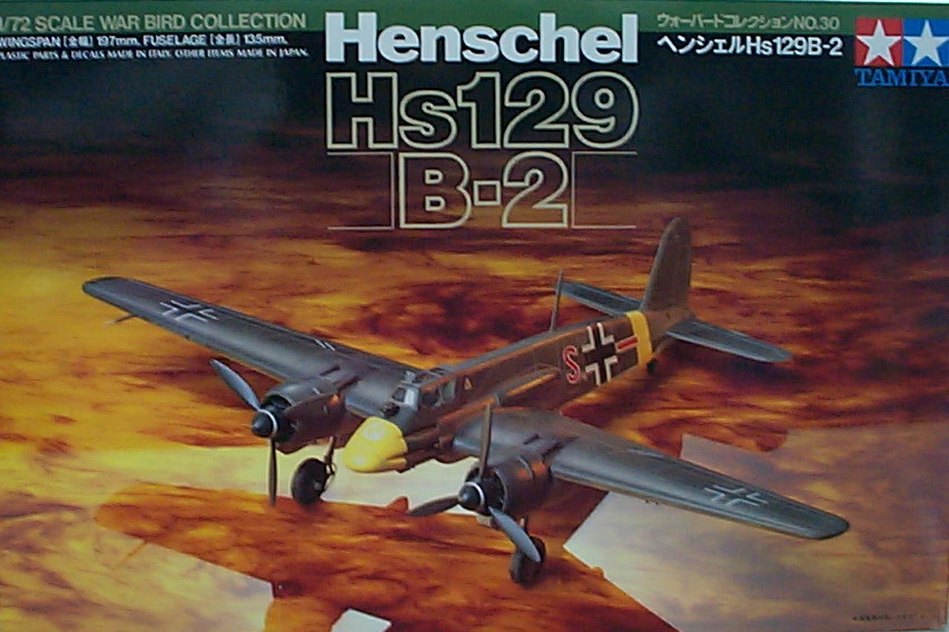 1/72 TAMIYA 60730 Henschel Hs129 B-2