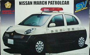 1/24 NISSAN MARCH PATROLCAR 靜岡縣警察車