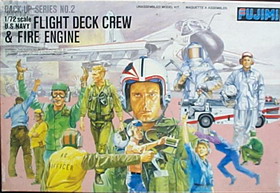 1/72 FLIGHT DECK CREW & FIRE ENGINE