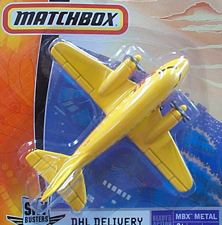 火柴盒小飛機完成品 DHL運輸機