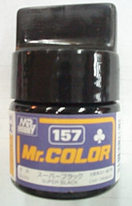駿仕專用漆157 SUPER BKACK亮光黑
