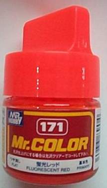駿仕專用漆171 FLUORESCENT RED螢光橘紅