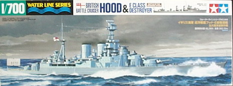 1/700 HOOD & E CLASS DESTROYER海軍巡洋艦.E級驅逐艦